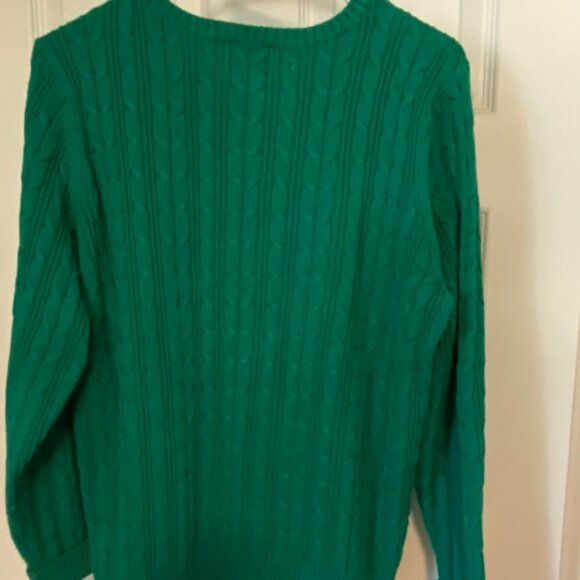 St John's Bay Cotton Cable Knit Sweater XXL - Picture 3 of 4